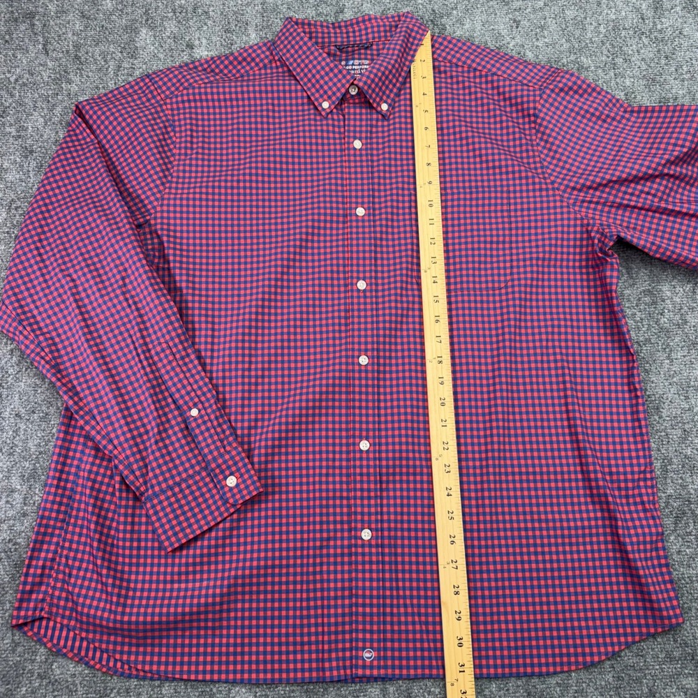 Vineyard Vines Shirt Men XXL Red Gingham OTG On The Go brrr Performance Stretch - Picture 7 of 12